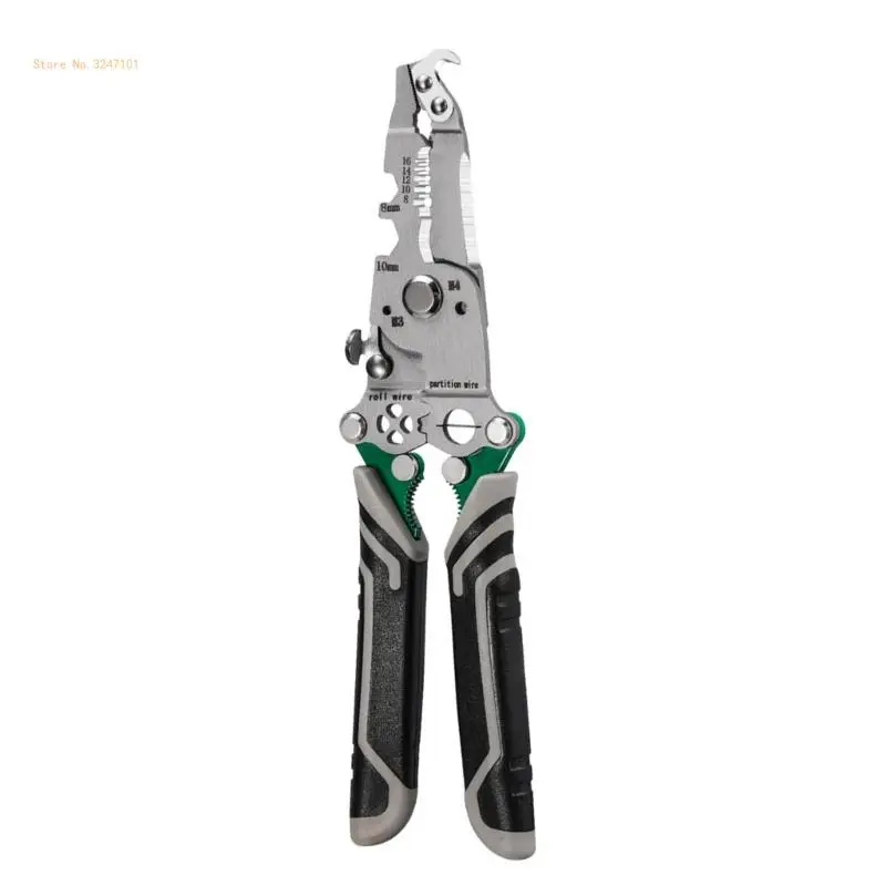 

Multifunctional Wire Pliers Tool 18 in 1 Suitable for Electricians, Automatic Stripping with Crimping Dropship
