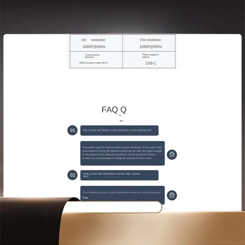 

Wireless Projector Black Projector Supports 5G/2.4G Dual-Band Wifi Portable LED Projector Wireless Transmission Tvprojector-X64A