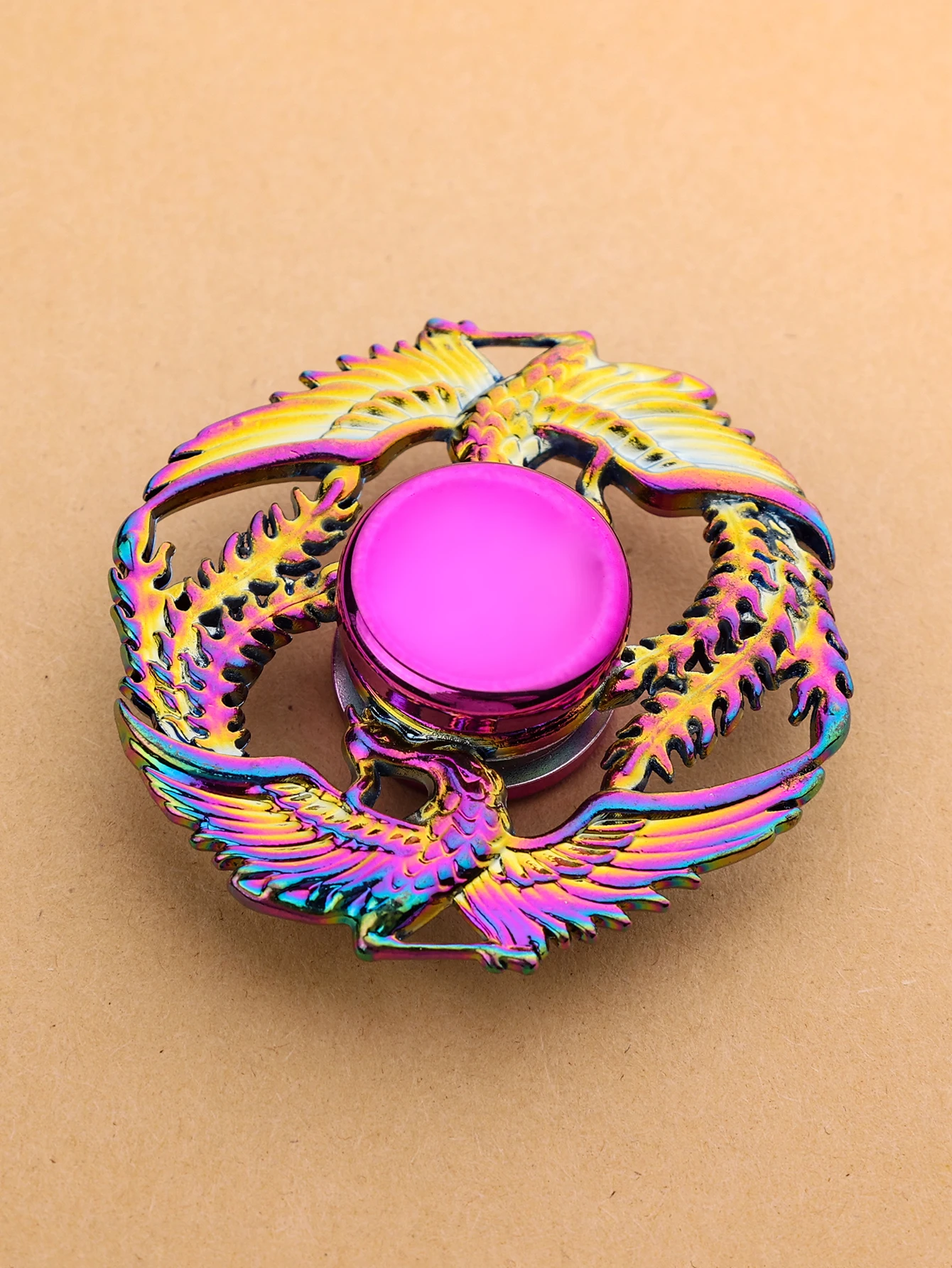 Kleurrijk Fidget Spinner-speelgoed voor kantoor, stressverlichting en entertainment, draagbaar handheld topspel