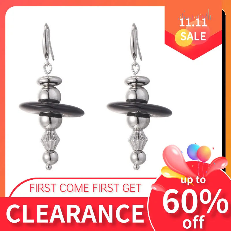 

GEEZENCA, многослойные висячие серьги из стерлингового серебра 925 пробы с черным агатом для женщин, распродажа, ограниченный запас, первый, получите