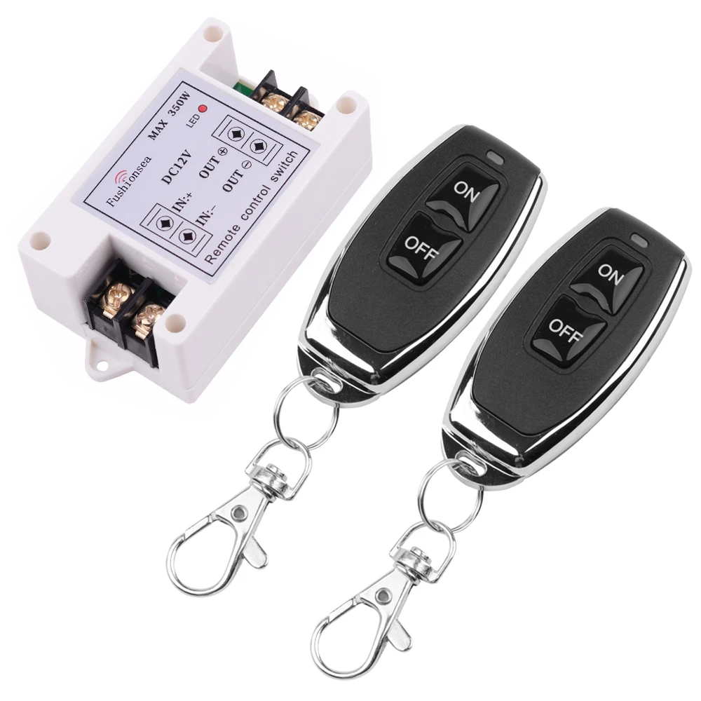 Przekaźnik DC 12V 40A Bezprzewodowy system zdalnego sterowania RF 433Mhz Nadajnik On Off do podgrzewaczy wody Sufitowa lampa LED Silnik