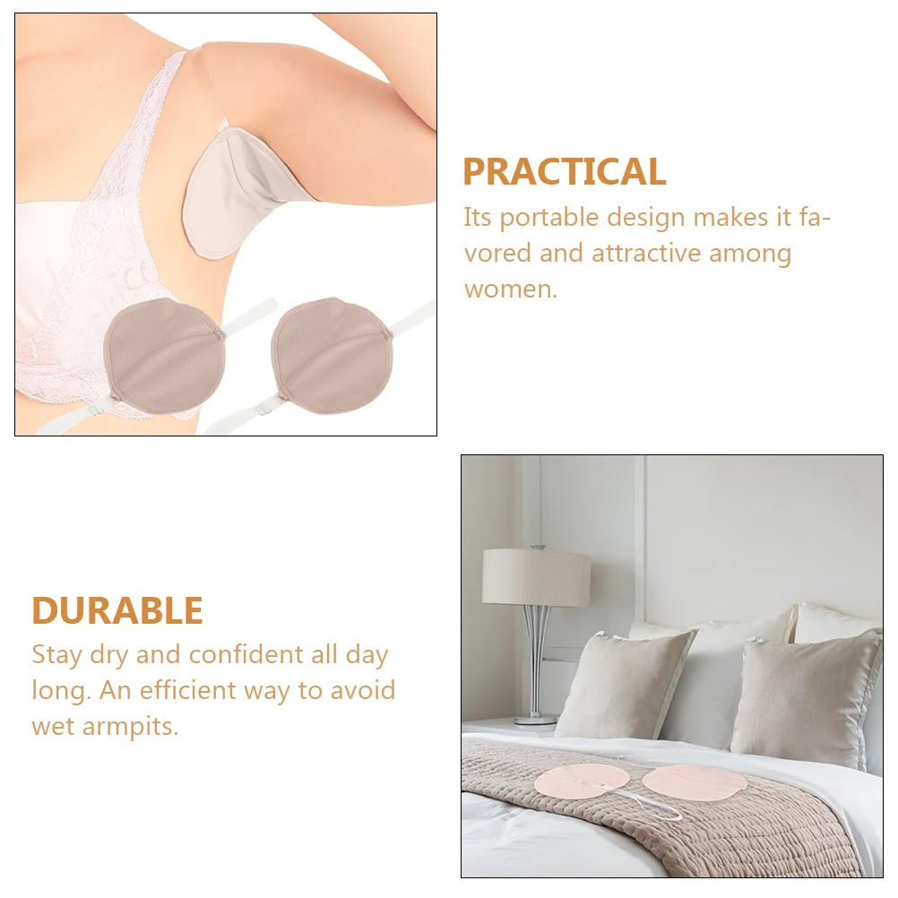 

Waterproof For Armpit Reusable Underarm Sweat Washable Sweat Absorbing Pads For Women Daily Use Armpit Perspiration Pads