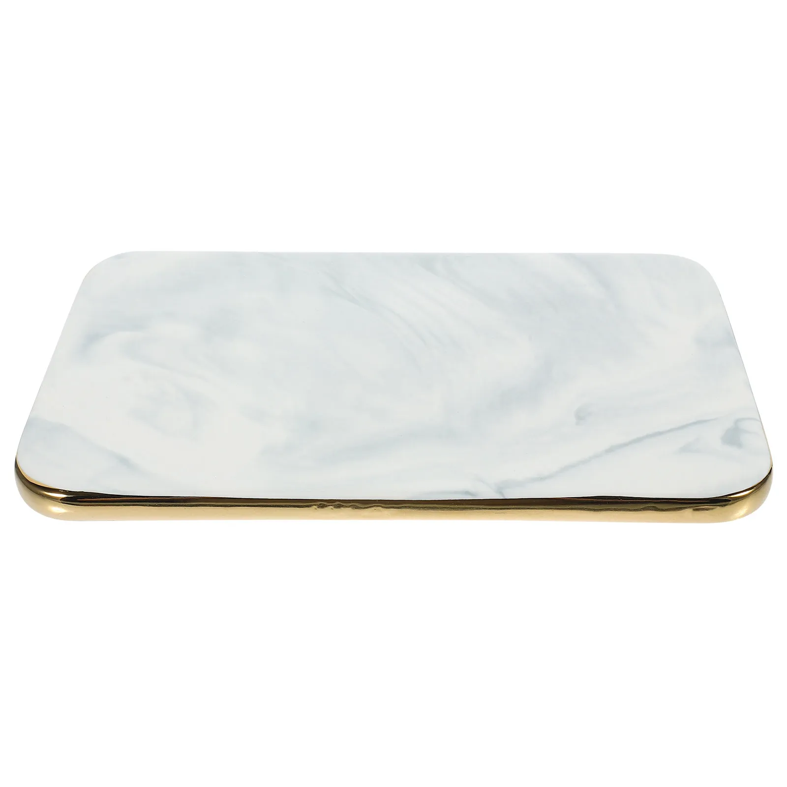 Marble Ceramic Tray Kitchen Cutting Board Multi Function Food Serving Tray Household Rectangle Chopping Board Daily Accessories