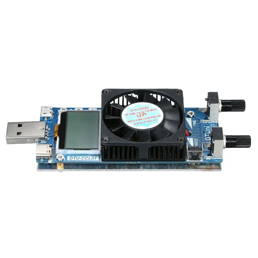 0.2A~3A USB Electronic Load Tester Module Current Resistance USB Power Battery Tester PCB Board Testing Analyzer