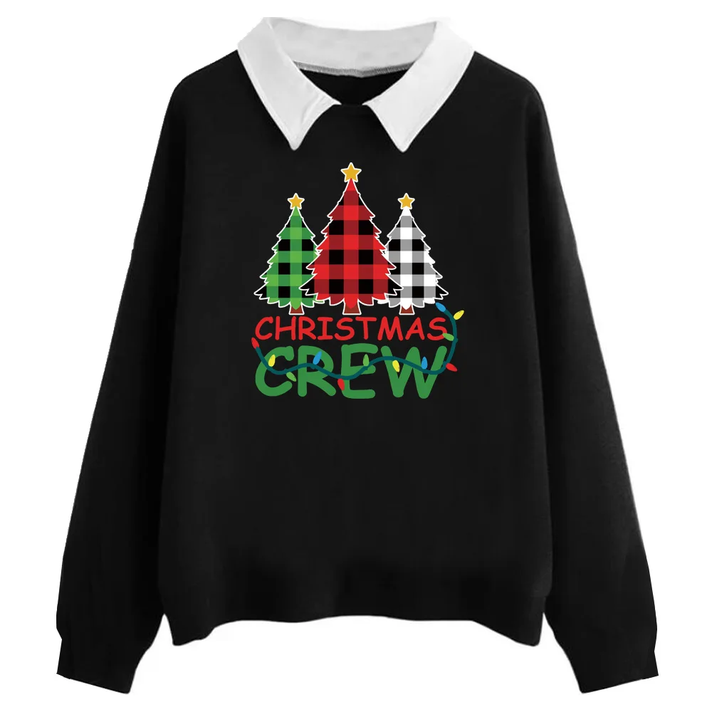 

Christmas Print Style Sweatshirts Christmas Print Women's Sweatshirts Christmas Gift Casual Top