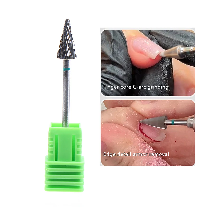 Broca De Prego De Aço De Tungstênio, Fresadora, Equipamento Elétrico De Máquina De Manicure, Cutícula Limpa Burr, Pedicure Acessórios Ferramentas