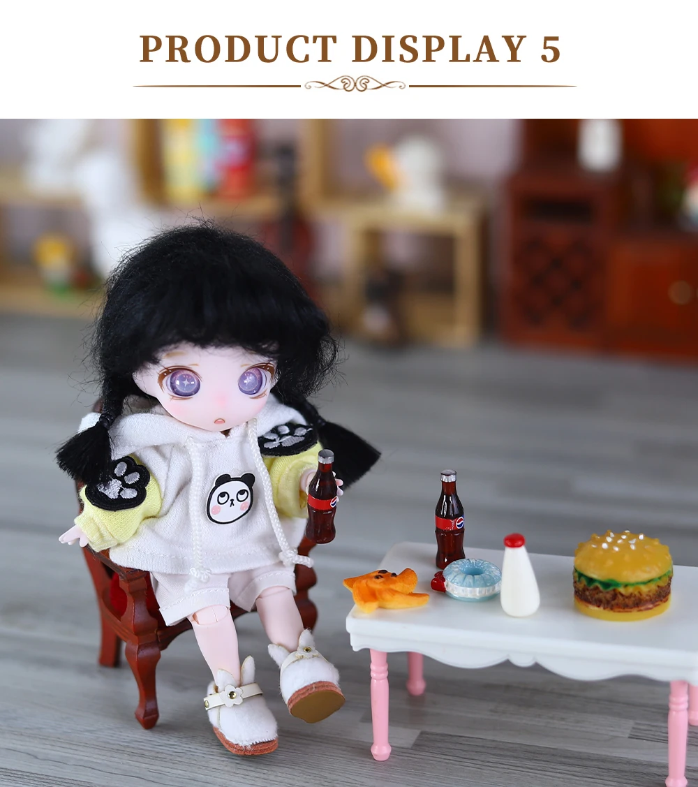 ICY DBS Dream Fairy Maytree OB11 BJD Perücke mit Pony Zubehör Jungen Mädchen Geschenk Spielzeug SD – Detail 8