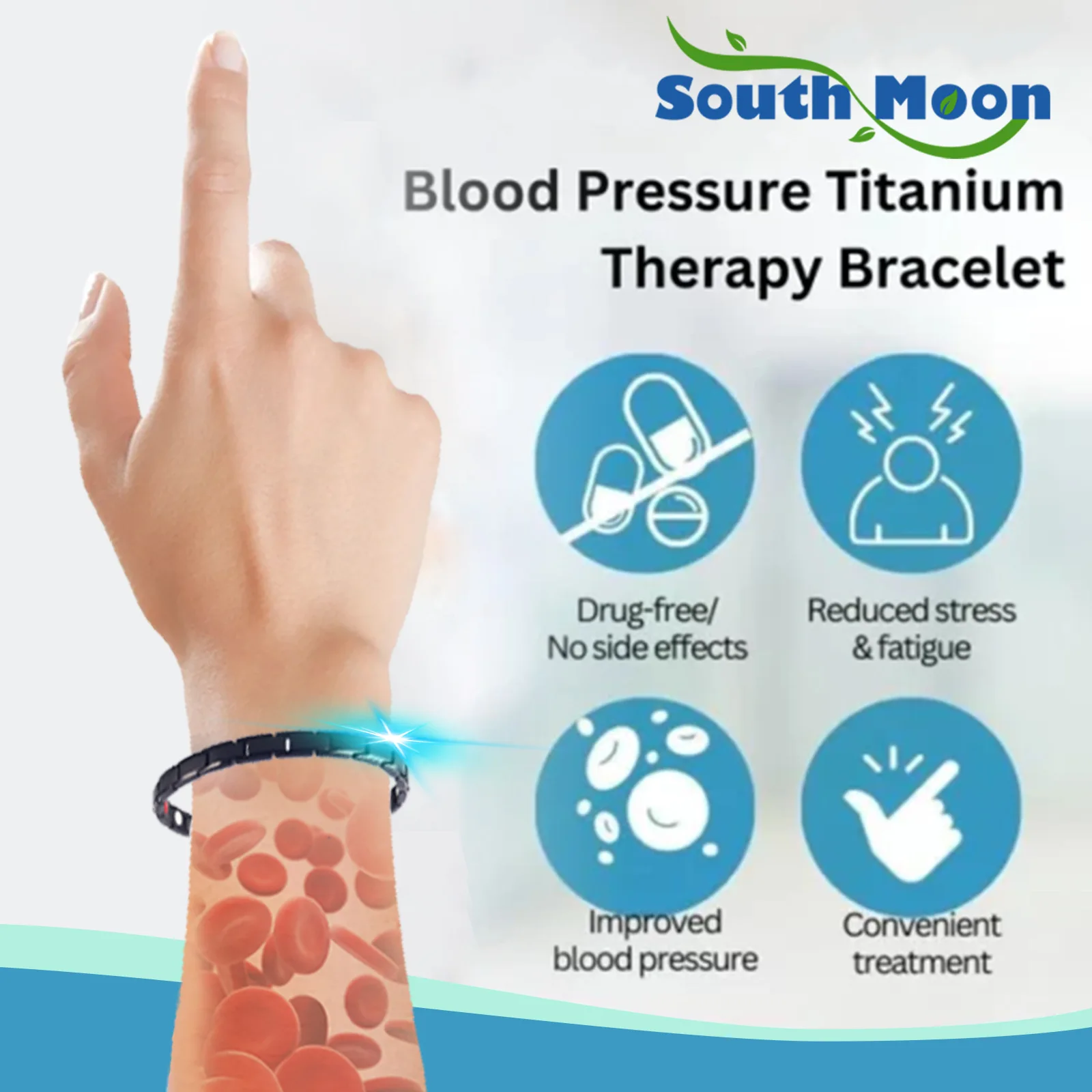 Sugar Regulator Bangle Blood Balance Glucose Management Treat Diabetes Acupressure Lower Blood Sugar Relief Fatigue Health Care