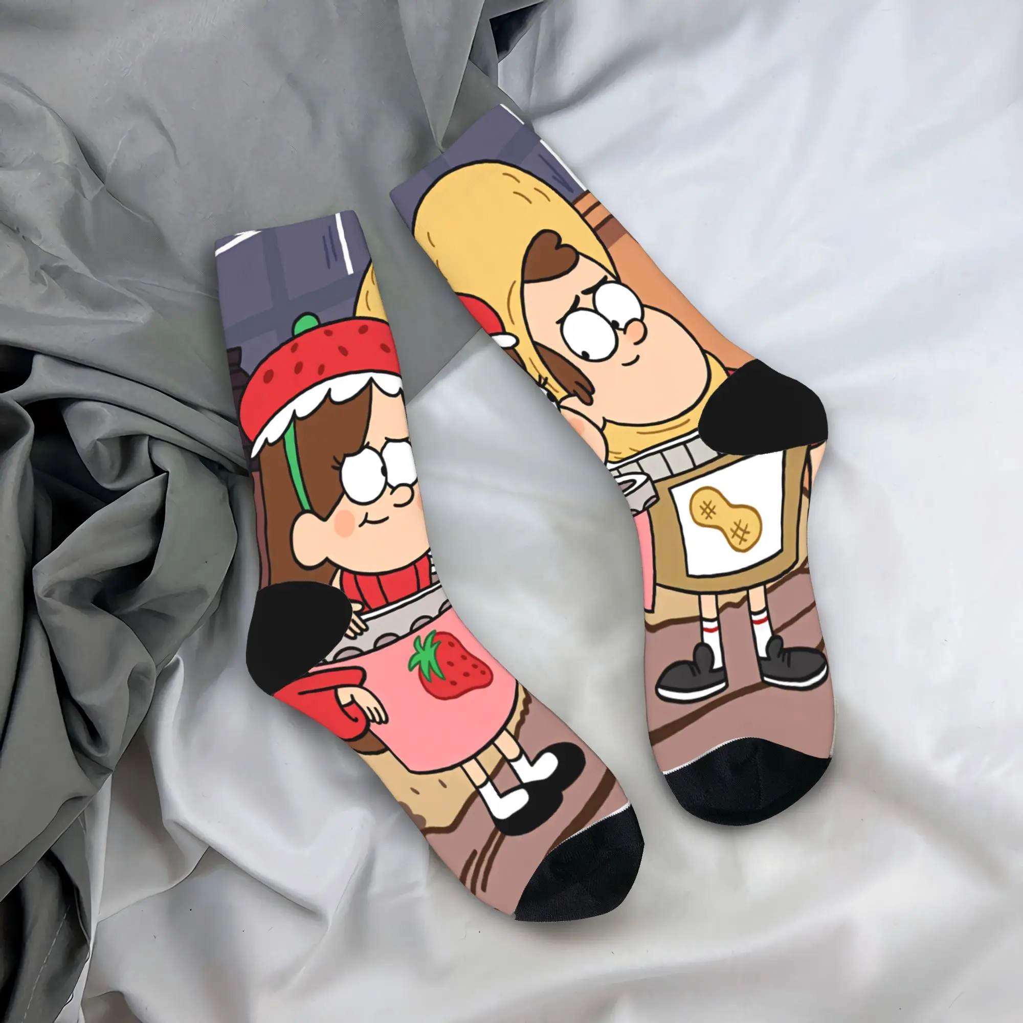 Mabel Socks G-Gravity Falls Harajuku Stockings Men Quality Outdoor Socks Winter Design Anti Skid Socks