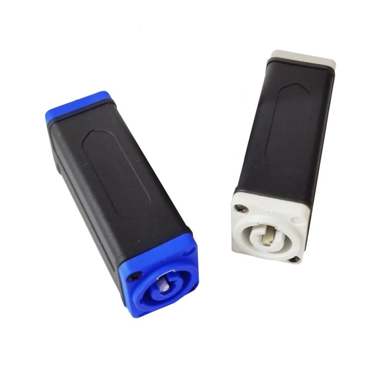 LED PowerCon AC Coupler Adapter Extender Connector High Quality Speakon Panel Mount Straight Adapter Blue to White