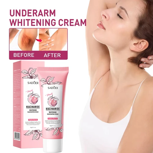 Crema blanqueadora para partes privadas, axilas, glúteos, rodillas, blanquea la parte interior del muslo, partes íntimas, elimina la melanina, ilumina el cuidado de la piel de la mujer