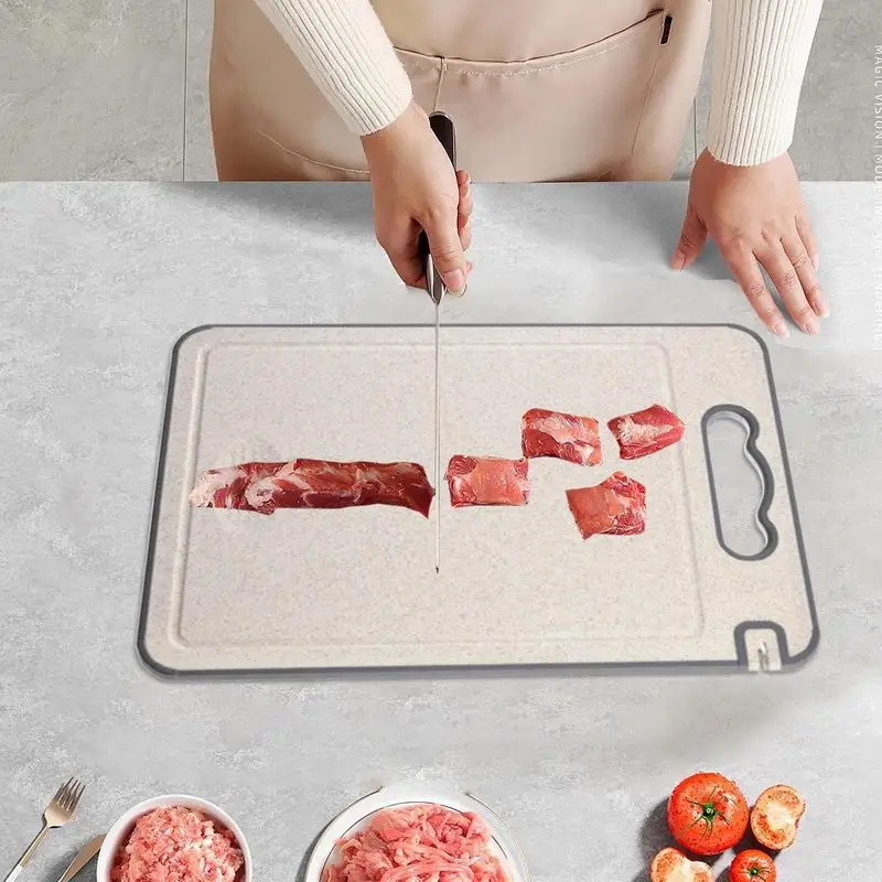 Deska do krojenia ze stali nierdzewnej Duża deska do krojenia na blacie z obszarem mielenia Gadżet kuchenny Blok do krojenia owoców Ciasto