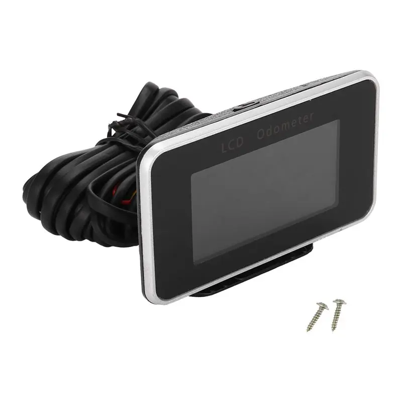 A64P-Car Truck 12V/24V 2 IN 1 Functions Digital Speedometer Speed Meter+Odometer Gauge LCD Instrument Panel+Alarm LCD Gauge