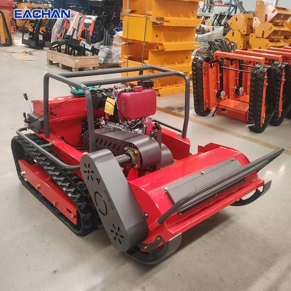 Tracked Remote Control Lawn Mower Customizable CE EPA Euro 5 Crawler Lawn Mower Orchard Garden Farm Hillside Grass Mower view 5