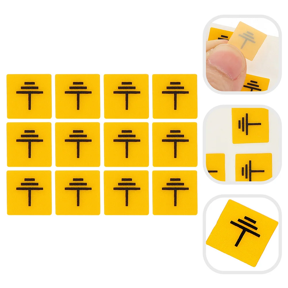 

12pcs Grounding Labels Stickers Electric Safety Warning Decals Panel Safety Decals Neutral Signs Storage Folder