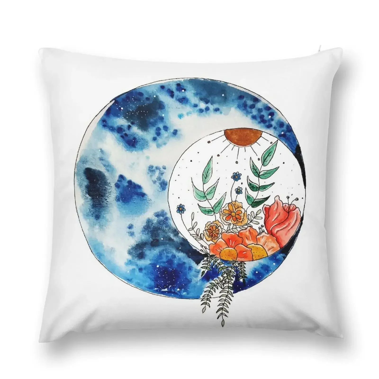 

Moonflower Throw Pillow luxury home accessories Anime sleeping pillows pillow