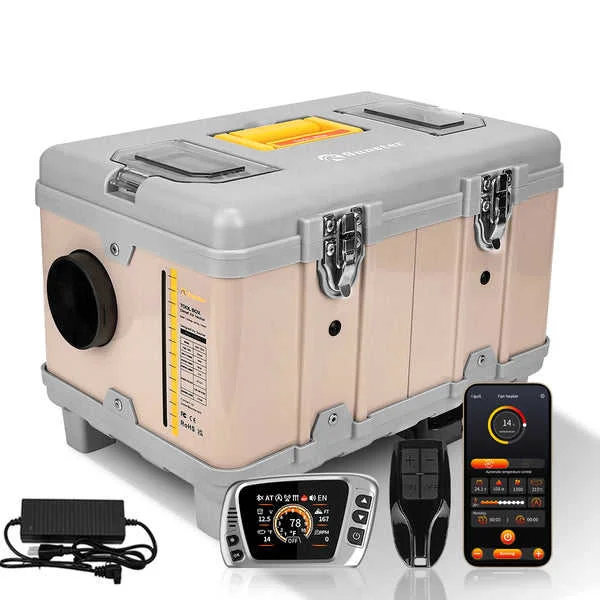 XMZ-TB10 Portable Diesel Air Heater 12V/24V With LCD Monitor & Remote Control For Cars RVs Trucks & Parking Use