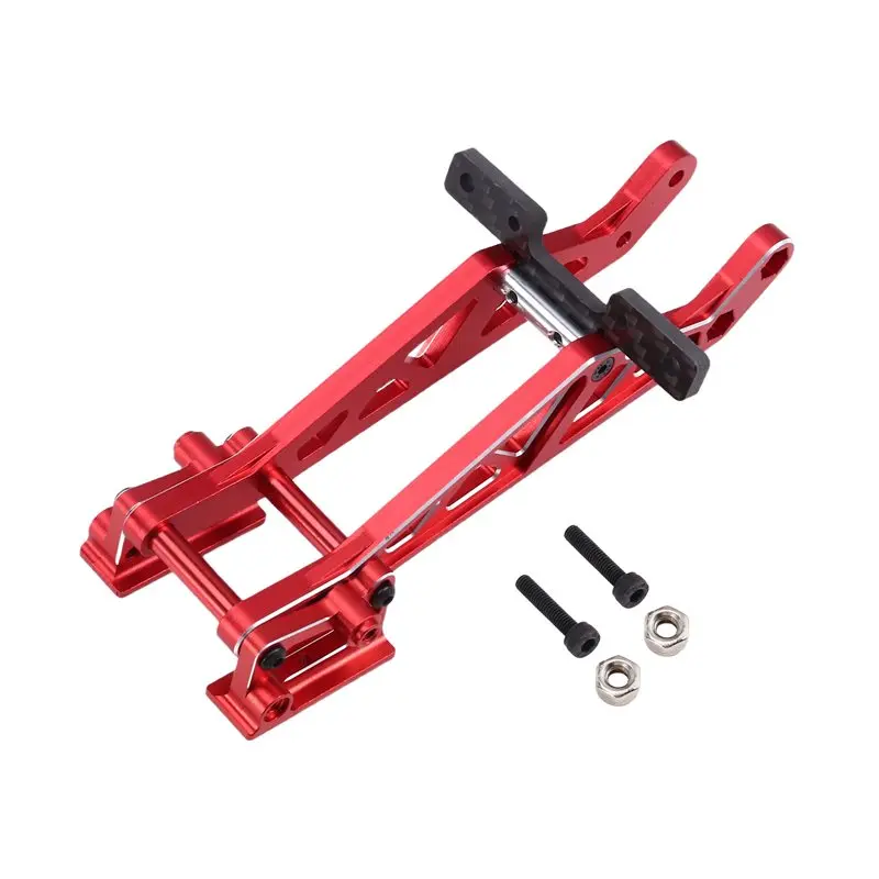A84F-1Set CNC Metal Adjustable Heavy Duty Rear Wing Mount For Losi 1/24 Micro-B 2WD LOS-1770S Rc Car Part Red