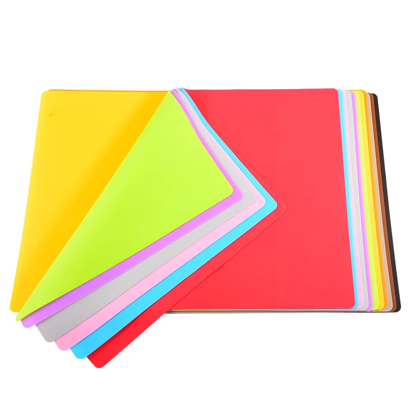 50x70cm Silicone Placemat Easy To Clean Solid Color Creative Silicone Coffee Tea Dining Table Decor Mat Drawer Silicone Pet Mat