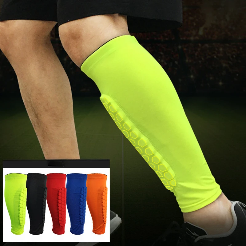 

1PC Honeycomb Football Soccer Leg Guard Outdoor Sport Shin Guards Sports Socks Leg Protector Anti-collision Pads Sports Safety