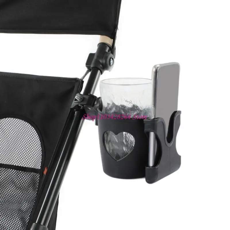 

Baby Stroller Cup & Phone Clamp Beverage Stand Essential Outdoor Accessories G2TD