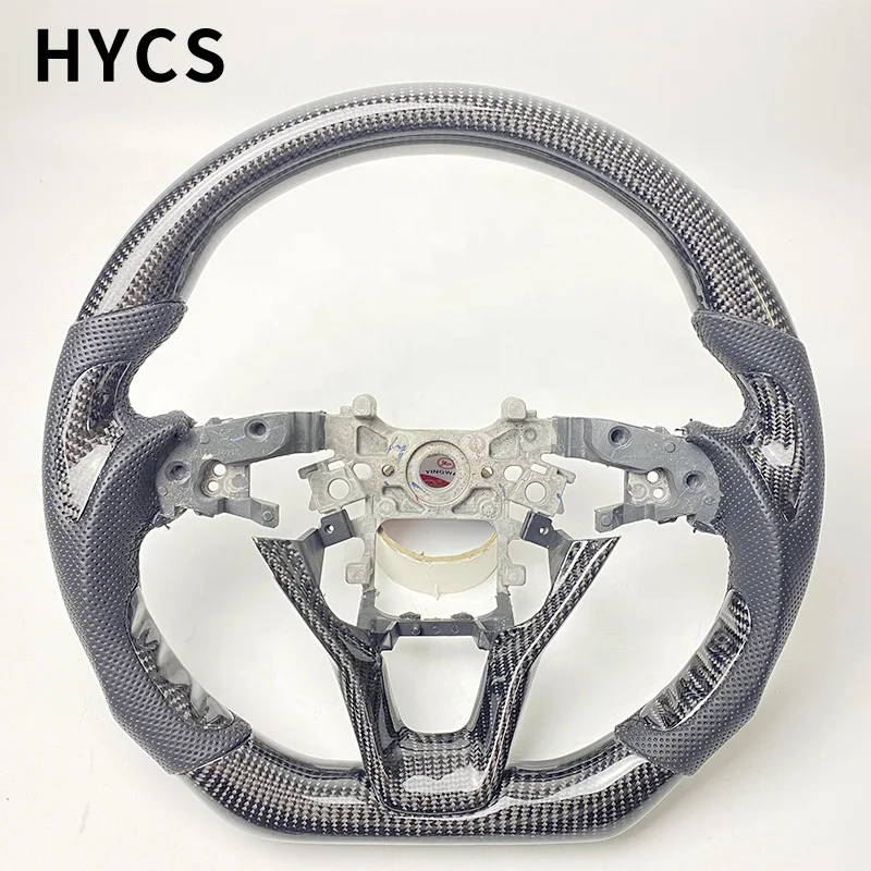 

JDM Racing Car Interior Accessories Custom Competitive Carbon Fiber Steering Wheel for Honda Accord Odyssey Without airbags