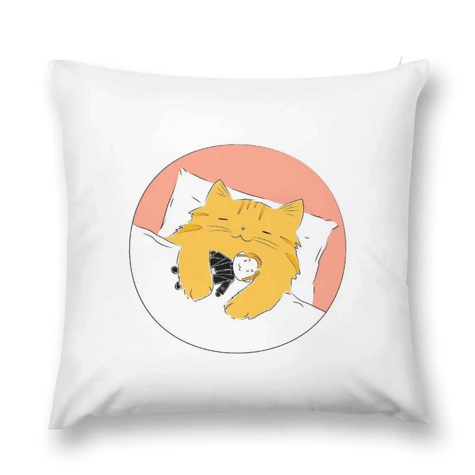 

Good Night - Millicent With Her Hux Doll Throw Pillow Custom Cushion pillow