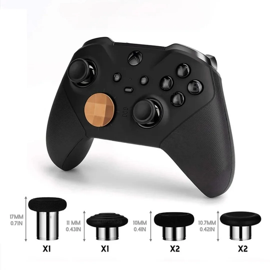 Juego de botones de repuesto para Xbox One Elite Controller Series 2, Juego de piezas de Metal, d-pad, palos de pulgar de gran altura, paletas traseras, 14 en 1