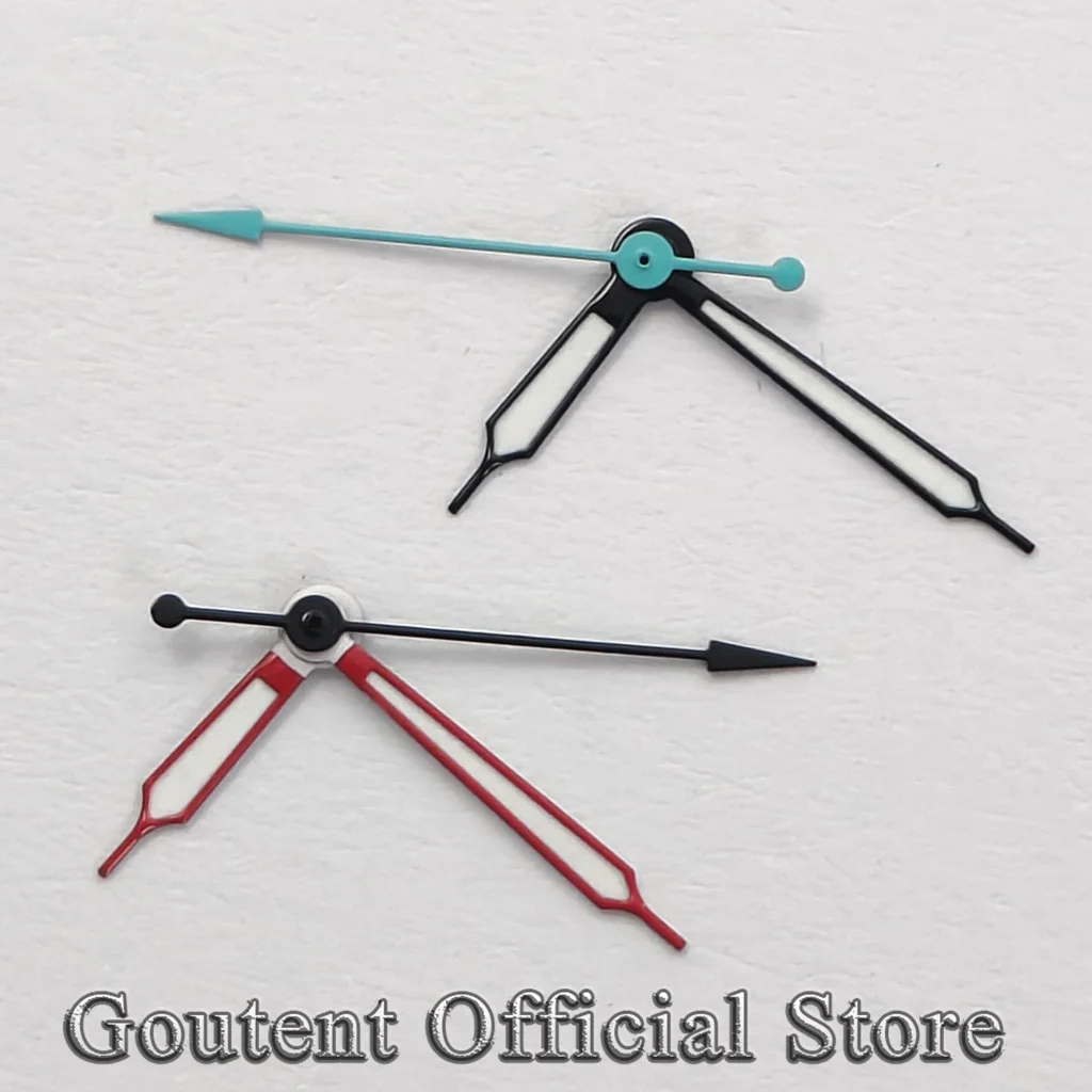 Goutent Multi-Color Arrow Watch Hands Green Luminous Pointers Watch Parts Fit NH35 NH36 ETA 2824 2836 Miyota 8215 821A Movement