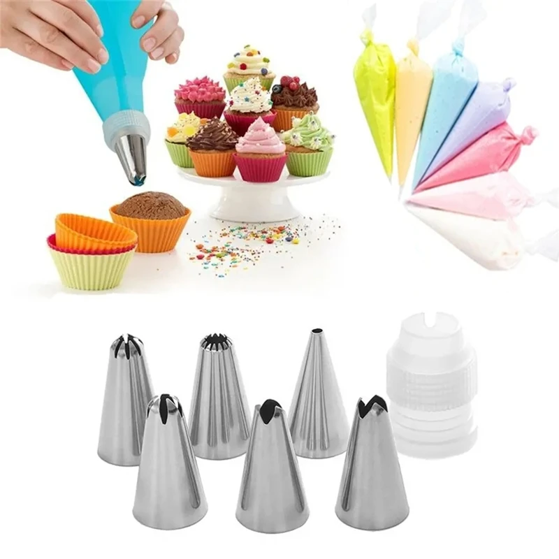 

100/50pcs Disposable Piping Bag Pastry Bags Lcing Fondant Cake Cream Bag Cream Nozzles Cake Decorating Tools Baking Tools