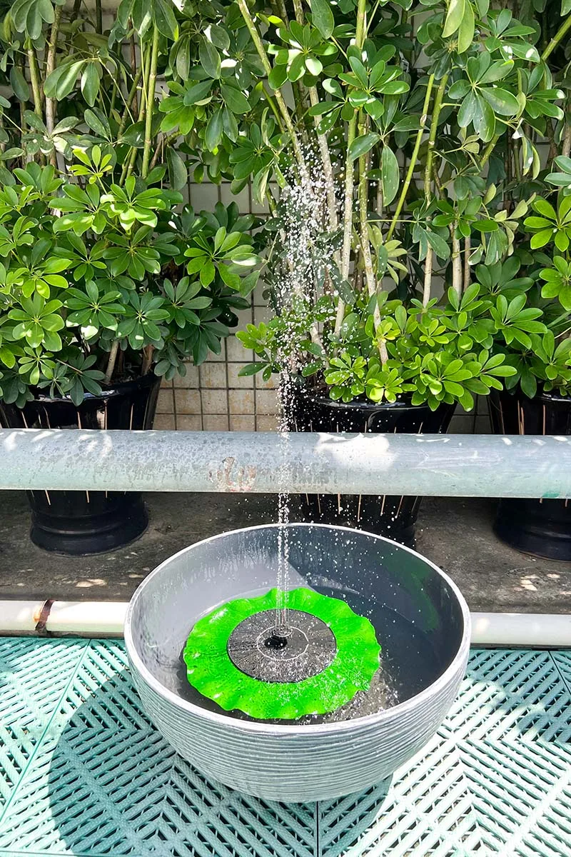 Solar Fountain Aerator Pump Fish Pond Colored Lights Automatic Water Spray Floating Water Suspension Small Water Pump Landscape