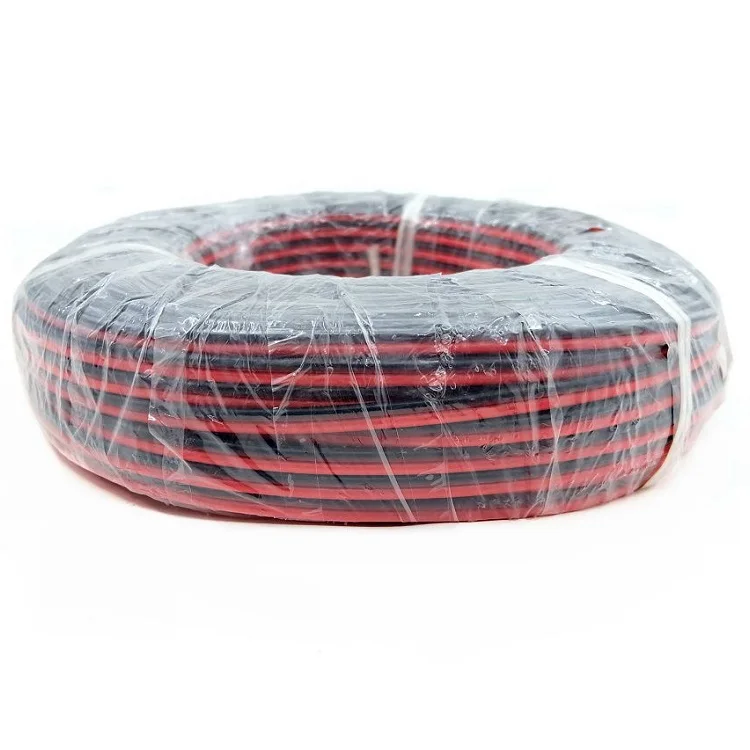 1/10M Copper Wire Silicone Rubber Cable Super Soft 8 10 14 16 18 20 22 24 26 AWG 2Pins Flexible DIY LED Lamp Connector Black Red