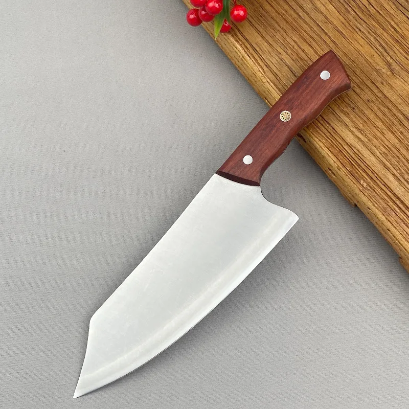 

8-дюймовый нож Kiritsuke VG10, стальное лезвие, рукоятка из розового дерева, острый шеф-повар, мясница, нарезка овощей, кухонные ножи, инструменты для готовки