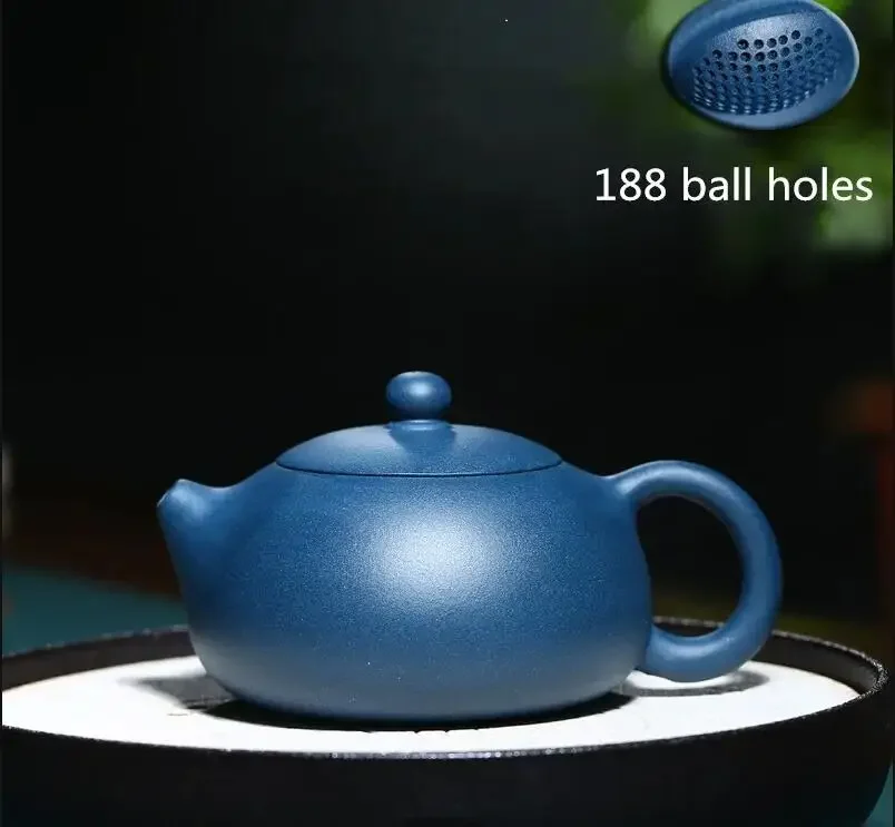 Chinese Yixing Tea Pot Authentic Purple Clay Xi Shi Teapot Handmade Kettle 188 Ball Hole Filter Ceremony Custom Gift 210ml