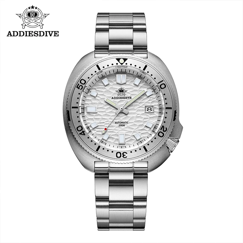 

ADDIESDIVE Men's Watch Diver NH35 Automatic Mechanical Sapphire AR Coating Stainless Steel Bezel 20Bar Diving Watch Man