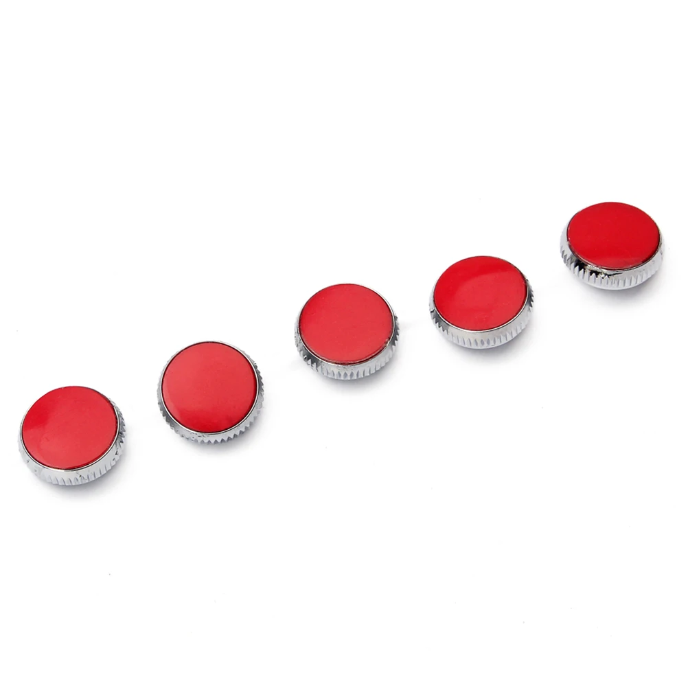 

5pcs Saxophone Screw Cover Buttons Musical Instrument Accessories Red Saxophone Replacement Screw Cover Replacement Parts