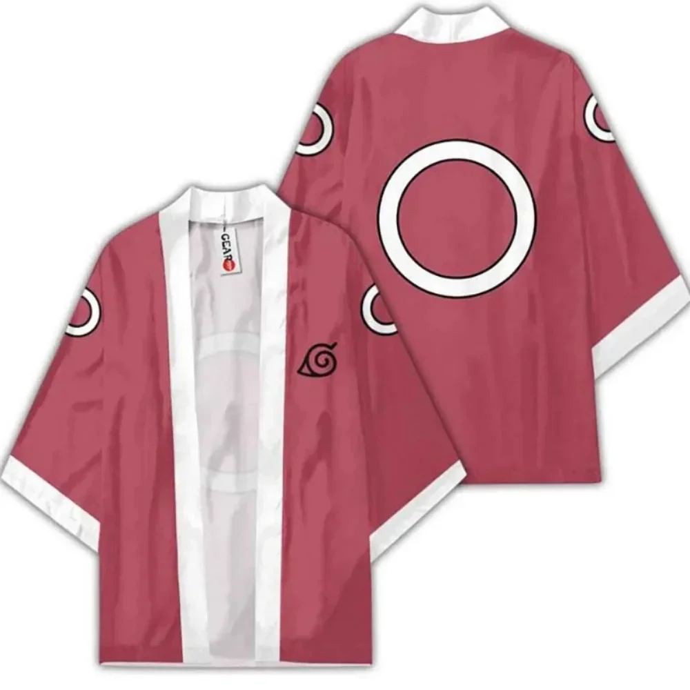 Naruto akatsuki uzumaki itachi nuvem vermelha quimono camisa haori yukata impressão cosplay traje natal pu 'er festival presentes