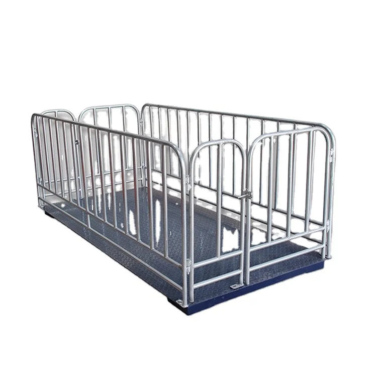 

Cattle Scale Animal Livestock Weighing Scales Platform Scale With Fence For Pig Goat Factory Price Led Lcd Option Best Selling