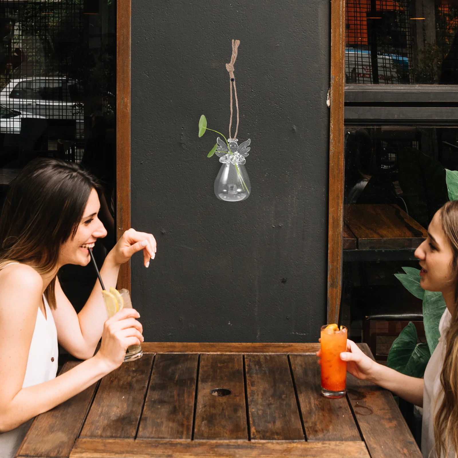 

Hydroponic Glass Bottle 2pcs Glass Vases for Centerpieces Plant Vase for Window Sill Shelf Decorative Home Decor Item