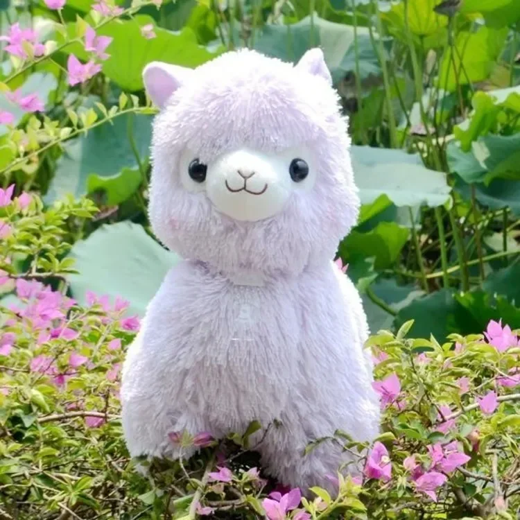 [Divertido] 45cm 5 colores japonés Alpaca juguetes de peluche suaves muñeca gigante animales de peluche juguete Kawaii Alpaca oveja modelo niños niña regalo