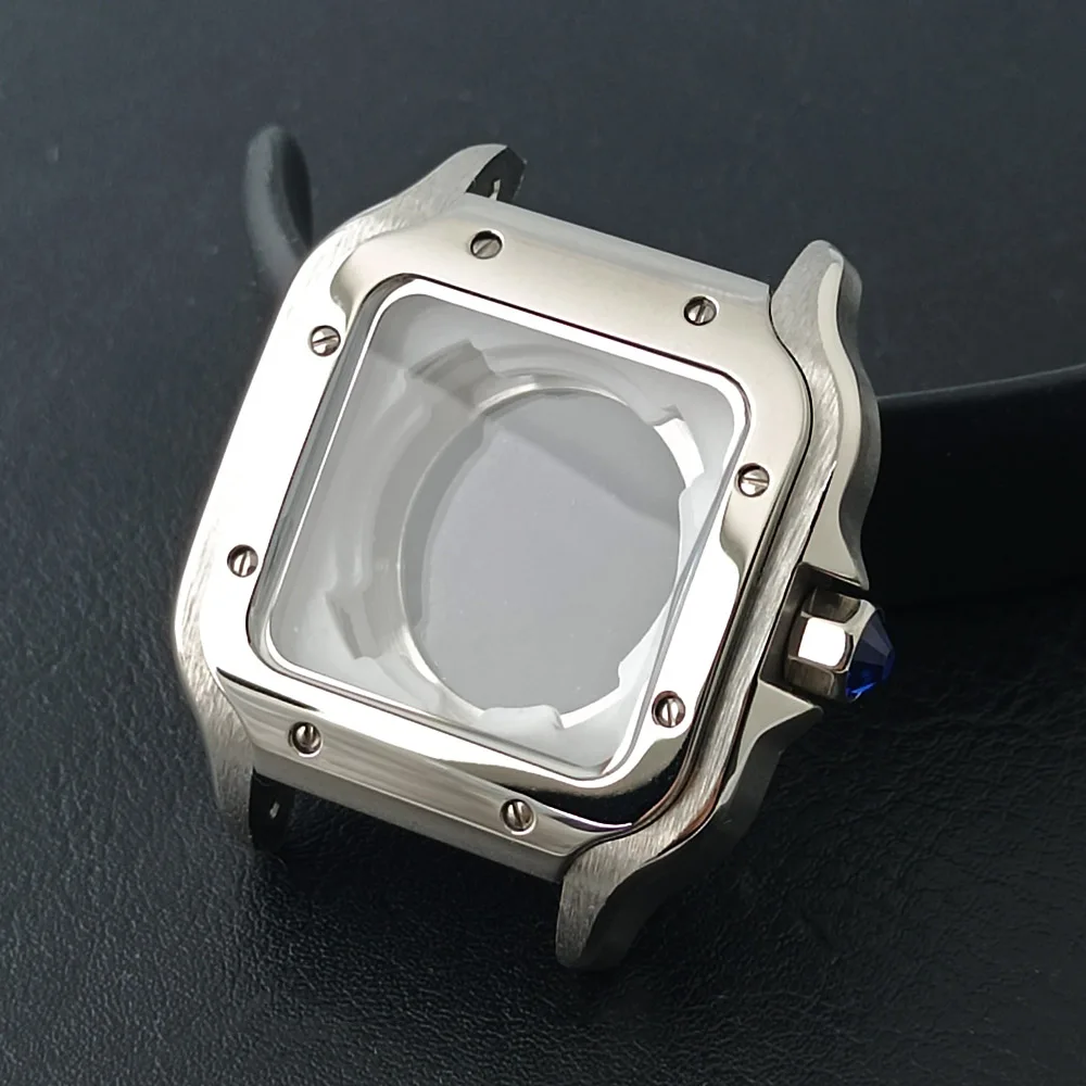 

38mm NH35 square case sapphire glass stainless steel modification suitable for 21mm watch strap modification accessories NH35/NH