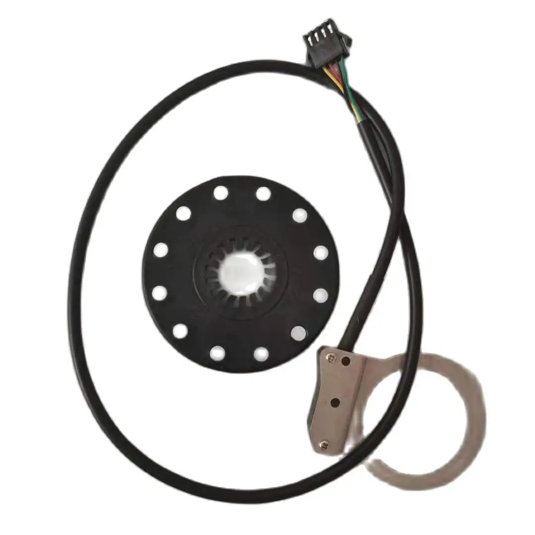 Sensor de asistencia  Pedal de bicicleta eléctrica (personalizado), doble salón, 12 imanes, sistema PAS de 4 pines, piezas mod