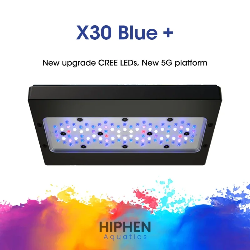 X30 Blue  215W CREE LEDs Full Spectrum WiFi APP Remote Control Saltwater Marine Aquarium LED Reef Light for Coral Reef Fish Tank