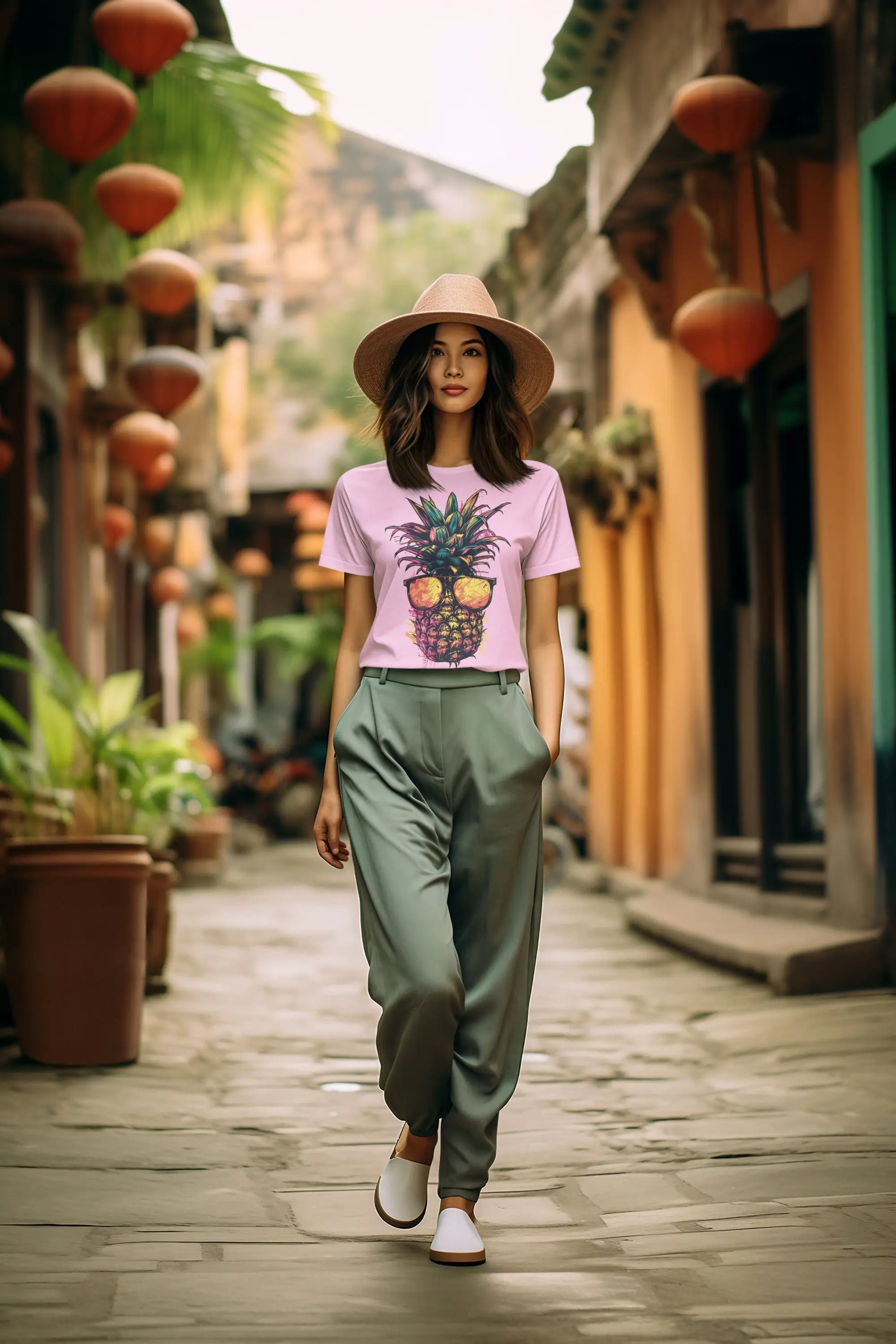 

Крутая футболка с ананасом, забавная тропическая юмористическая футболка, милые летние каникулы