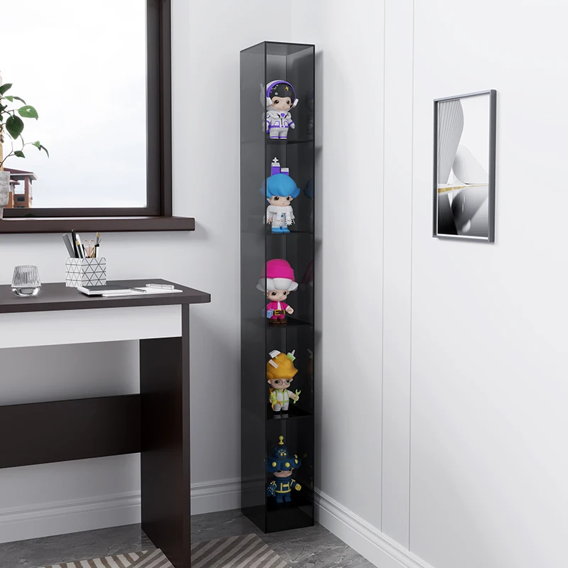 

Nordic acrylic bookshelf, living room storage display rack, multi-layer floor rack, figure shelf, Lego decorative cabinet
