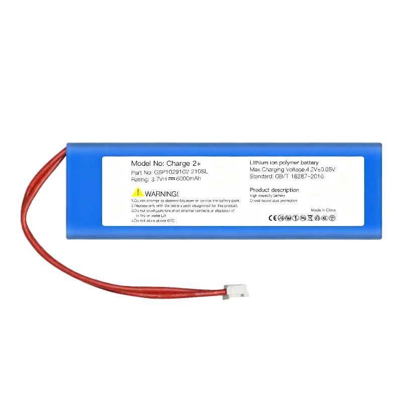 6000mAh Charge 2plus/210SL vervangende batterij voor JBL GSP1029102 audiobatterij