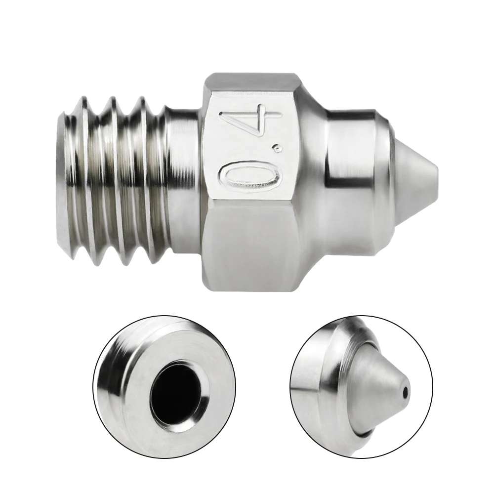 

Bimetallic MY nozzle MK8 0.4mm 0.6mm 0.8mm Nozzle Heat-resistant Quench hardened steel For Ender3/V2 CR10 Ender5