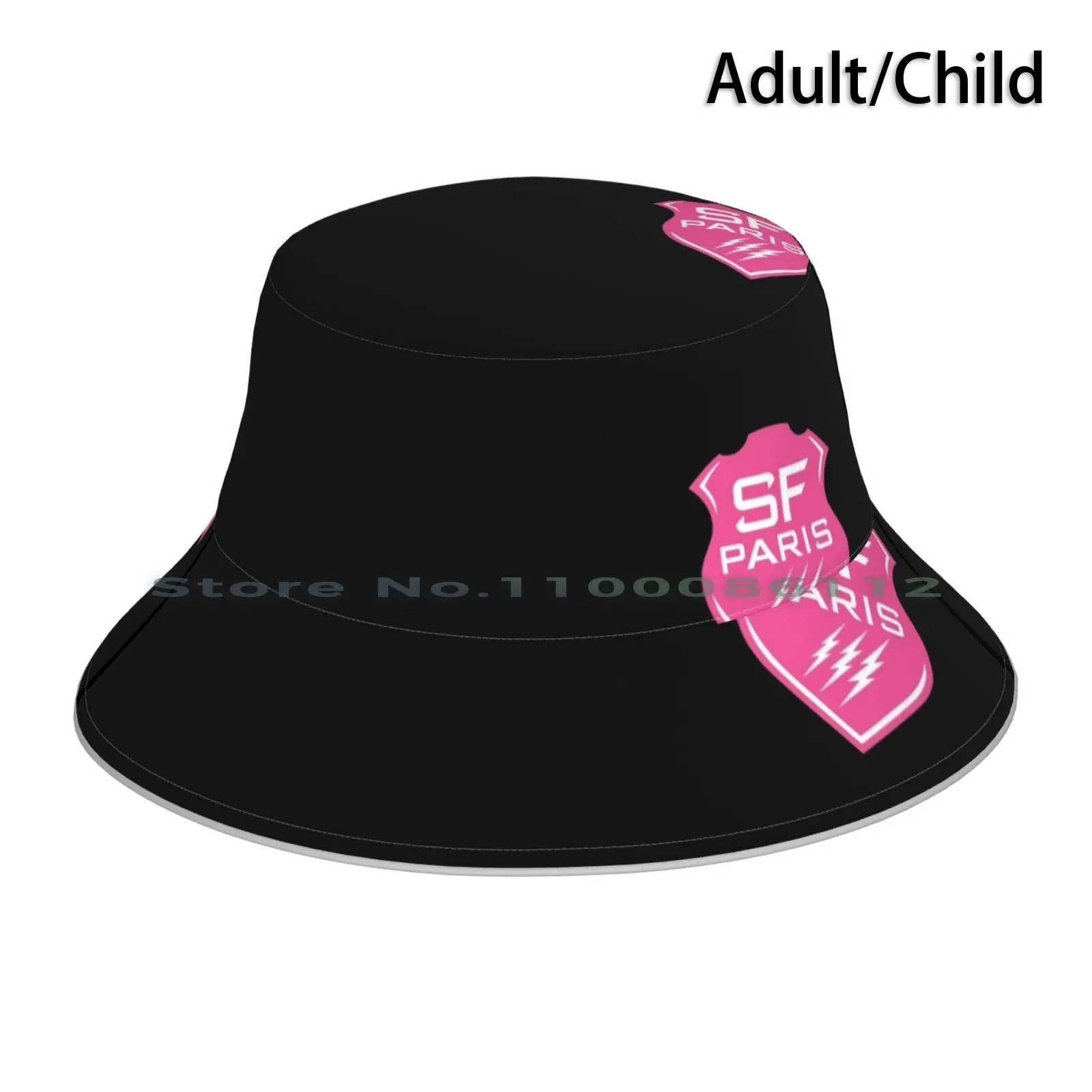 Stade Francais Black Background Bucket Hat Sun Cap French Rugby French Team Top 14 Fan Paris Stade Francais Sf H Cup Cup