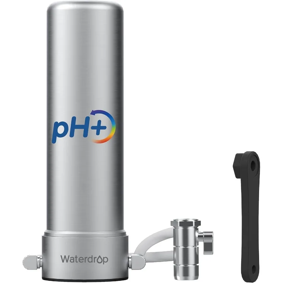 

Countertop Water Filter System for Sink Faucet 5-Stage Stainless Steel Reduces 99 Chlorine NSF/ANSI 42 Certified 8000 Gallons C