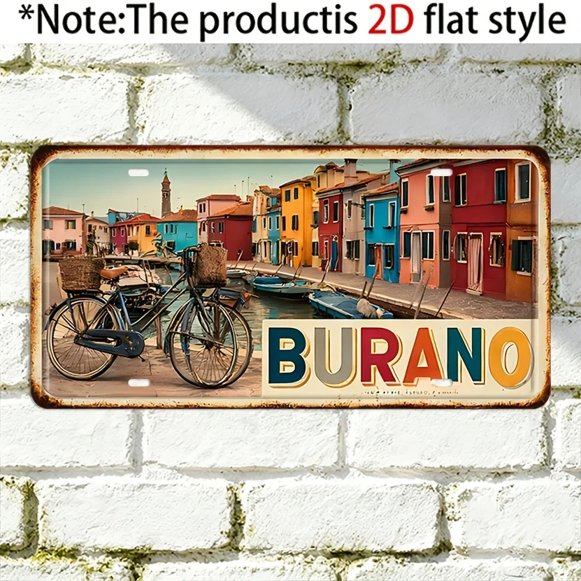 2D Flat - 【2D Flat】 2D Plane - solely for Decoration. Retro Aged Metal Outdoor Decorative Signs And Wall Decorations for Colo